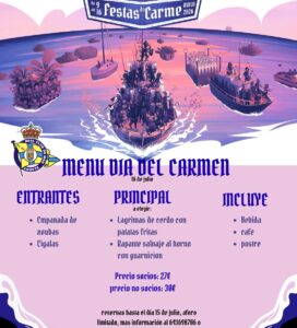 MENÚ ESPECIAL DÍA DEL CARMEN 2026
