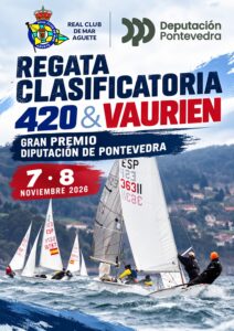 El Real Club de Mar de Aguete acoge la Regata Clasificatoria de las clases 420 y Vaurien – Gran Premio Deputación de Pontevedra